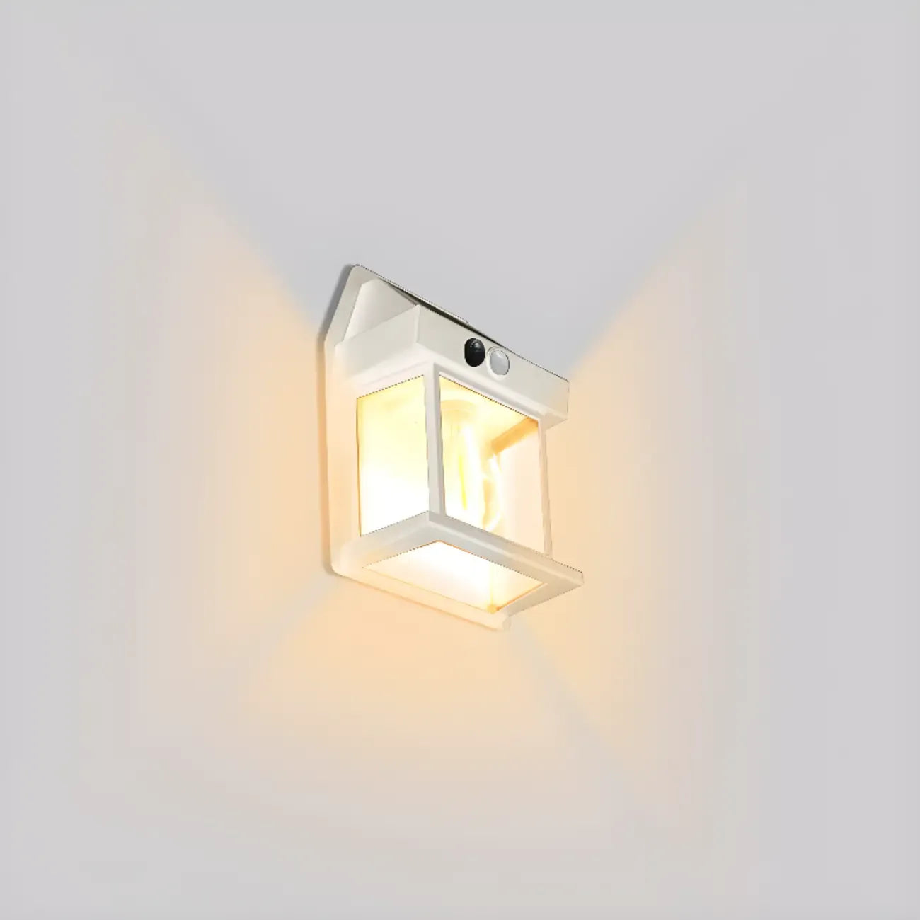 Modern Solar Metal Transparent Outdoor Wall Sconce
