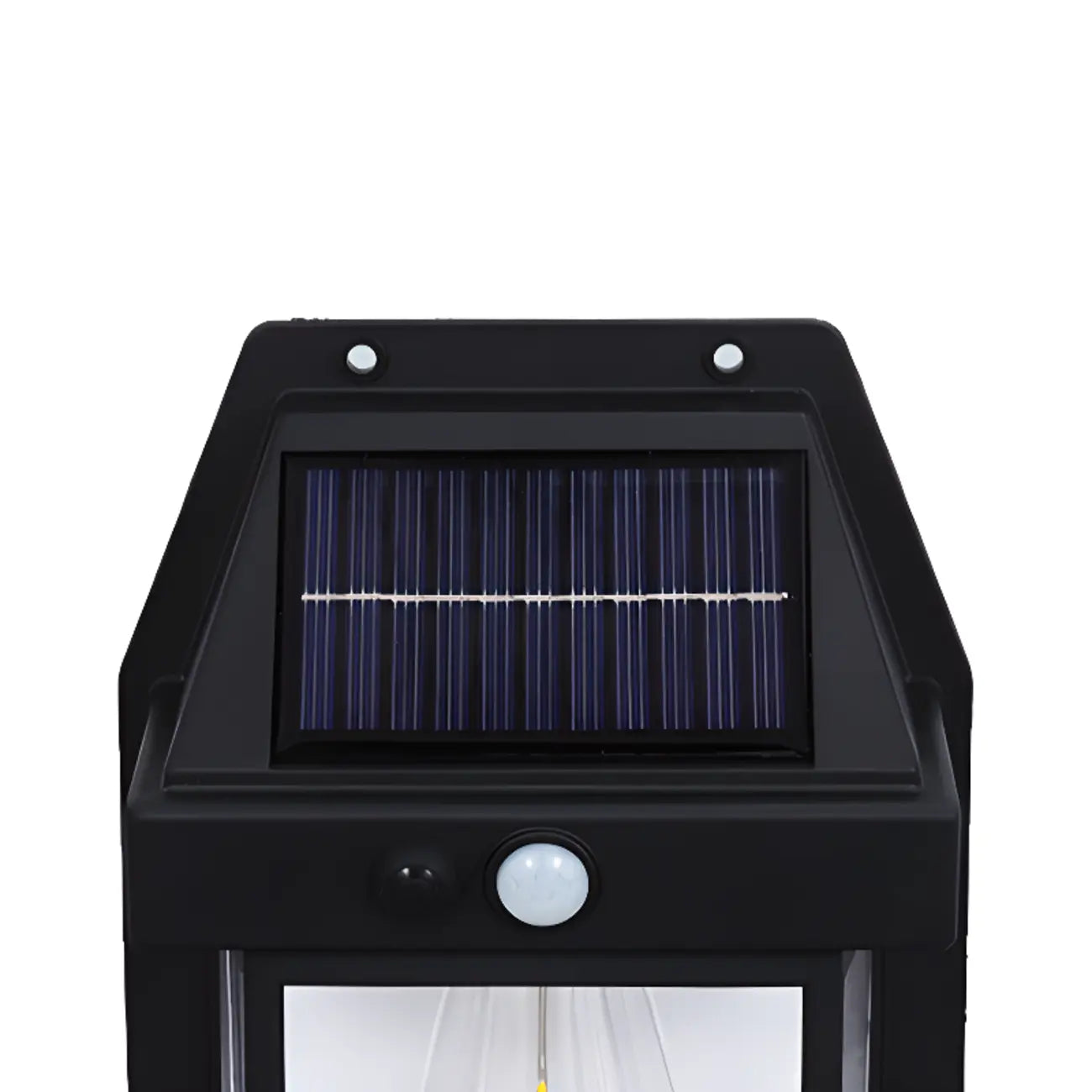 Modern Solar Metal Transparent Outdoor Wall Sconce