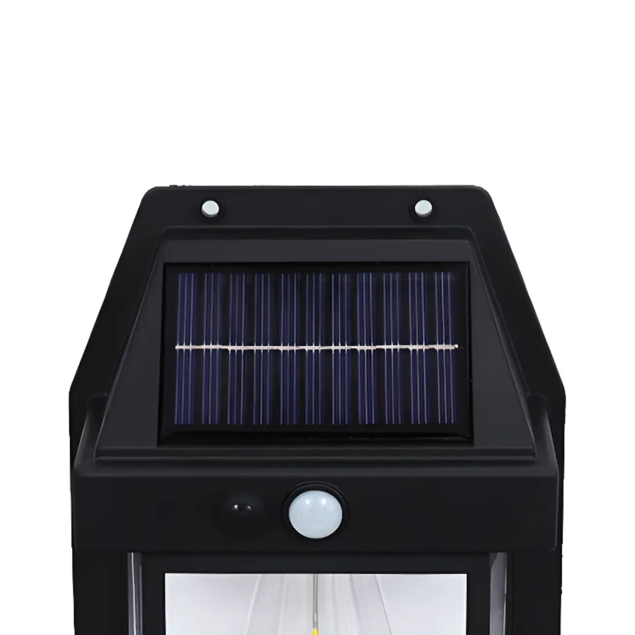 Modern Solar Metal Transparent Outdoor Wall Sconce