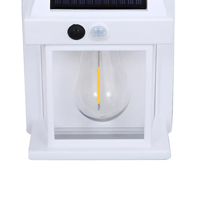 Modern Solar Metal Transparent Outdoor Wall Sconce