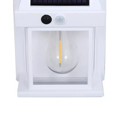 Modern Solar Metal Transparent Outdoor Wall Sconce