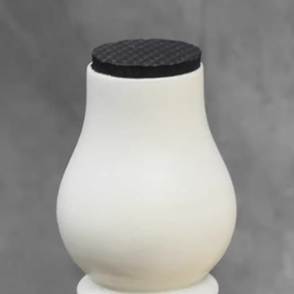 French Small 3-Tier Nightstand with Bronze Handles