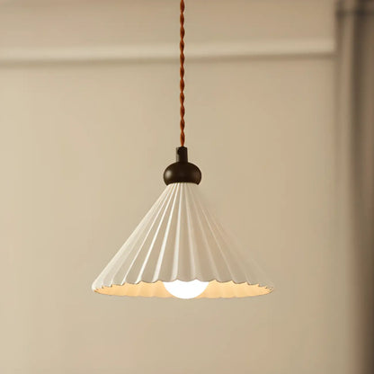 Adjustable Chic Ceramic Cone LED Pendant Light for Indoor