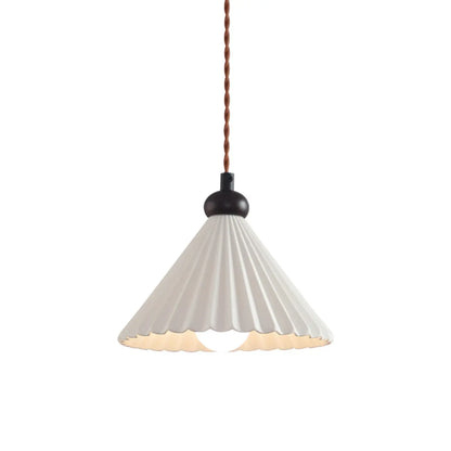 Adjustable Chic Ceramic Cone LED Pendant Light for Indoor