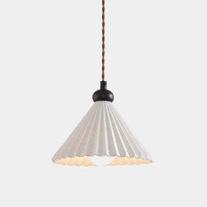 Adjustable Chic Ceramic Cone LED Pendant Light for Indoor