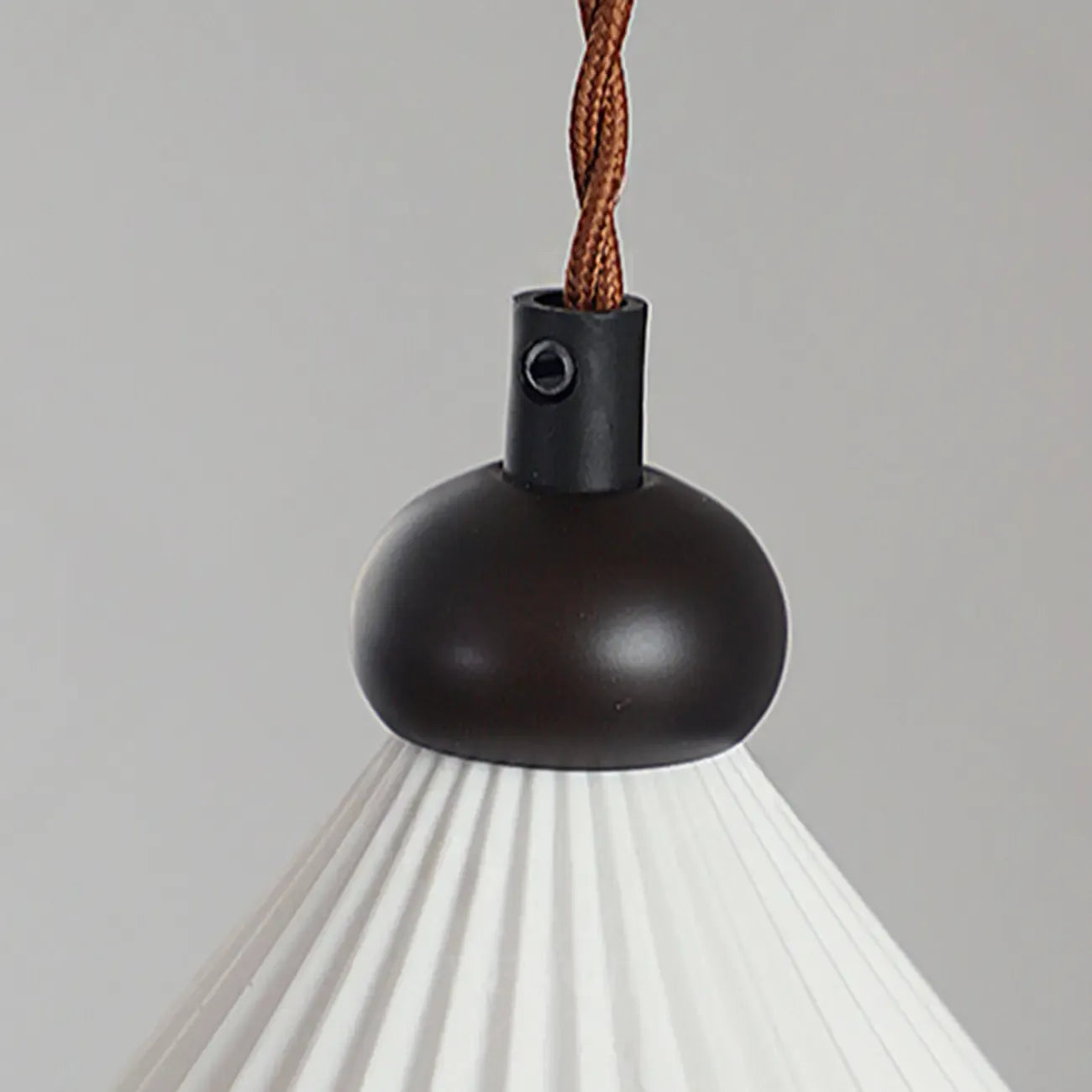 Adjustable Chic Ceramic Cone LED Pendant Light for Indoor