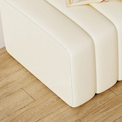 Elegance Flannel Upholstered Entryway Bench with Storage