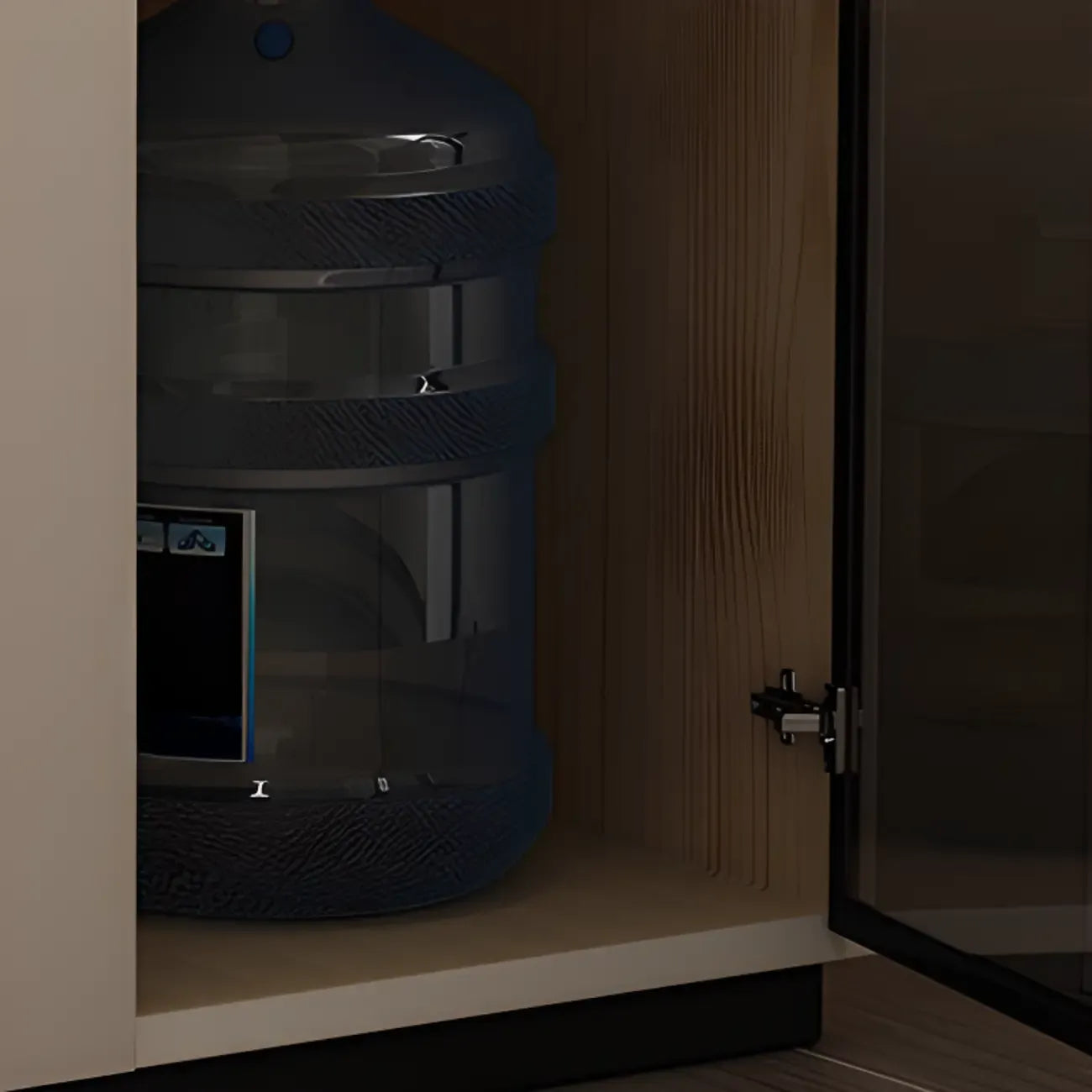 Mobile Rectangular Plastic Top End Table with Storage Drawers