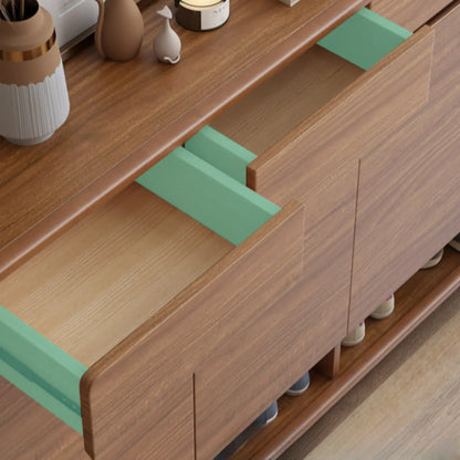 Modern Wood Hallway Shoe Cabinet with Drawers