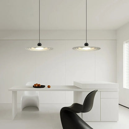 Ultra Modern Disc Metal Resin LED Kitchen Pendant Light
