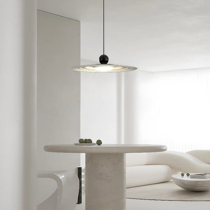 Ultra Modern Disc Metal Resin LED Kitchen Pendant Light