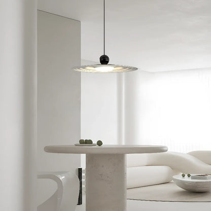 Ultra Modern Disc Metal Resin LED Kitchen Pendant Light