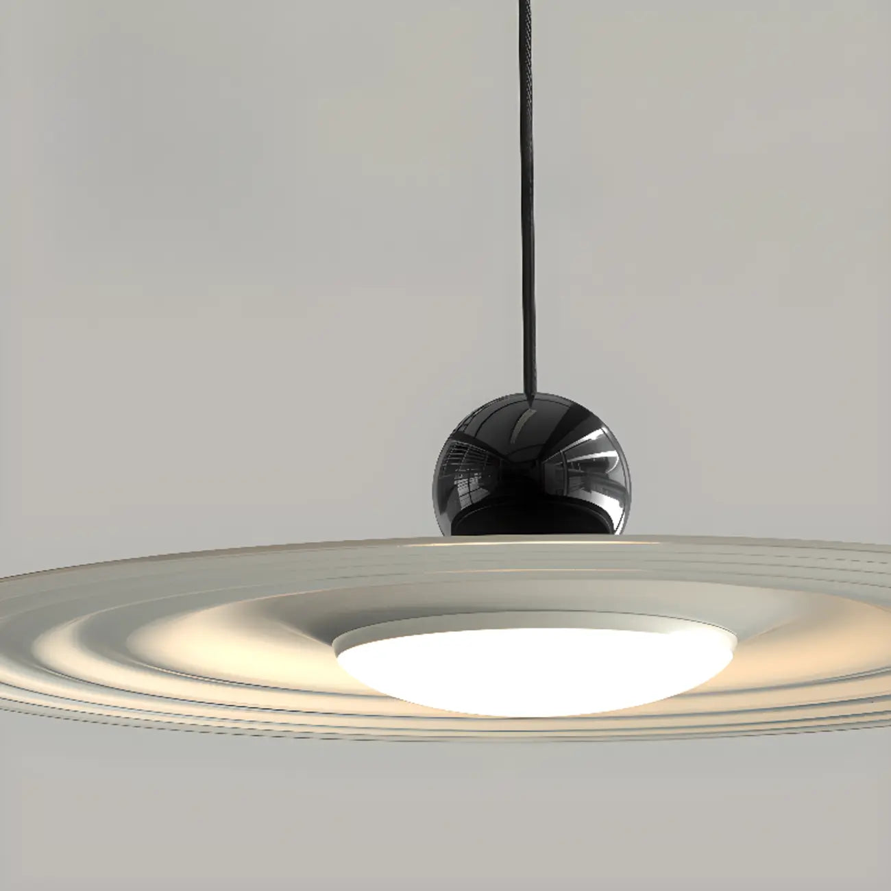 Ultra Modern Disc Metal Resin LED Kitchen Pendant Light