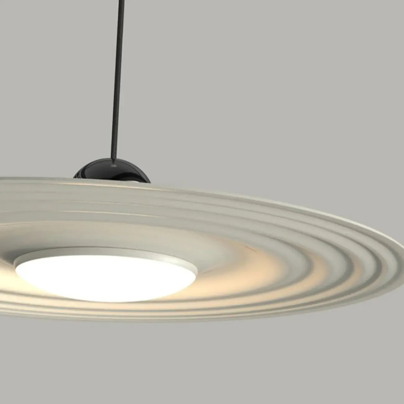 Ultra Modern Disc Metal Resin LED Kitchen Pendant Light