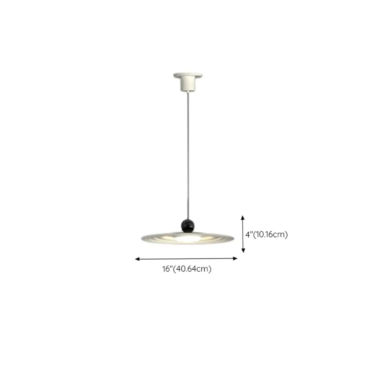 Ultra Modern Disc Metal Resin LED Kitchen Pendant Light