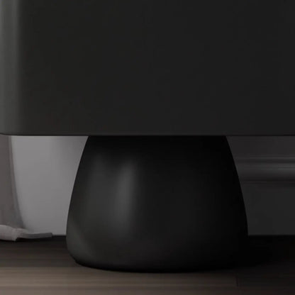 Glass Top Wood Storage Drawer Nightstand