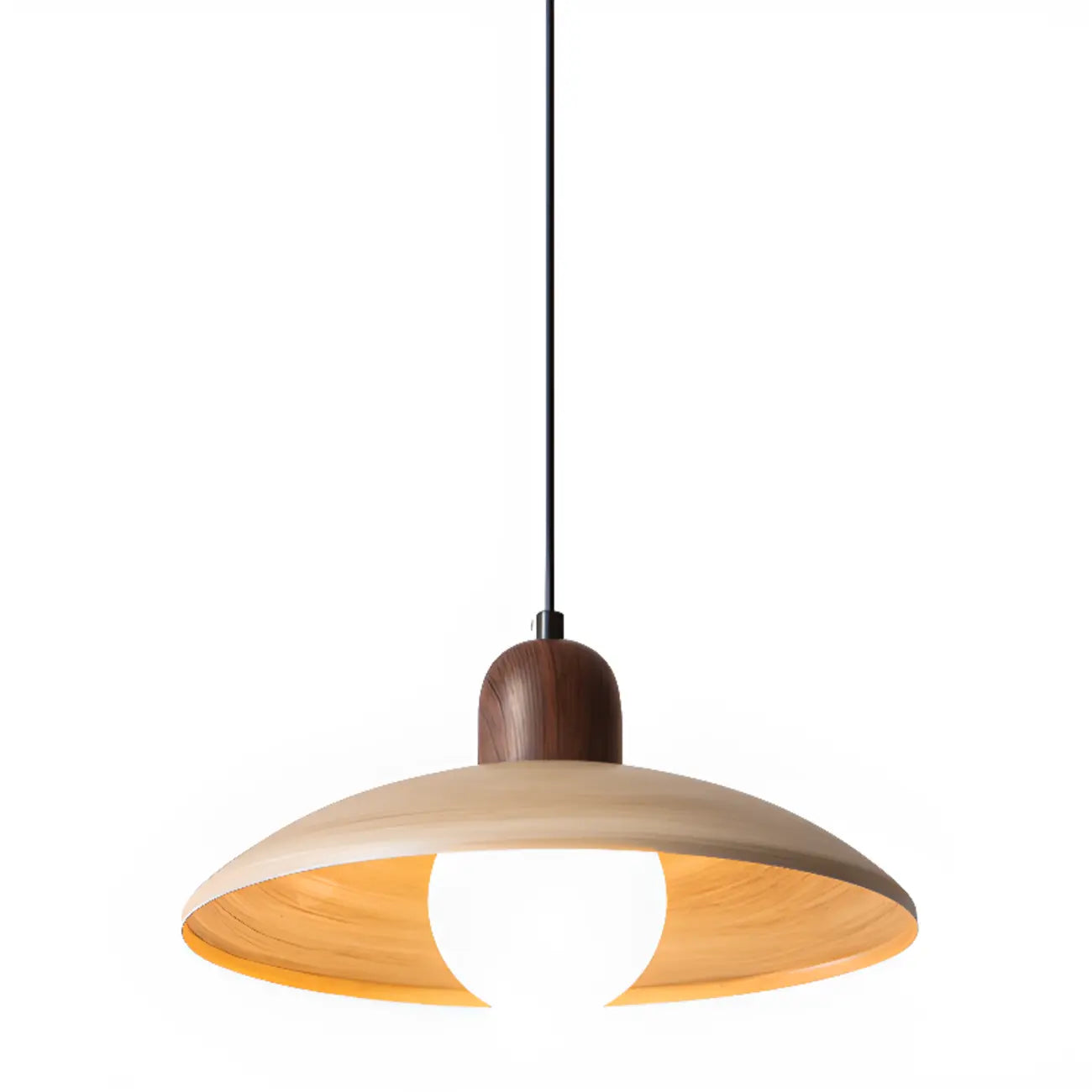 Modern Rustic Round Pendant Light for Kitchen