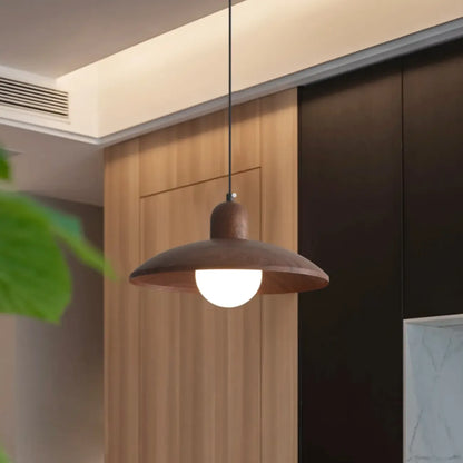 Modern Rustic Round Pendant Light for Kitchen