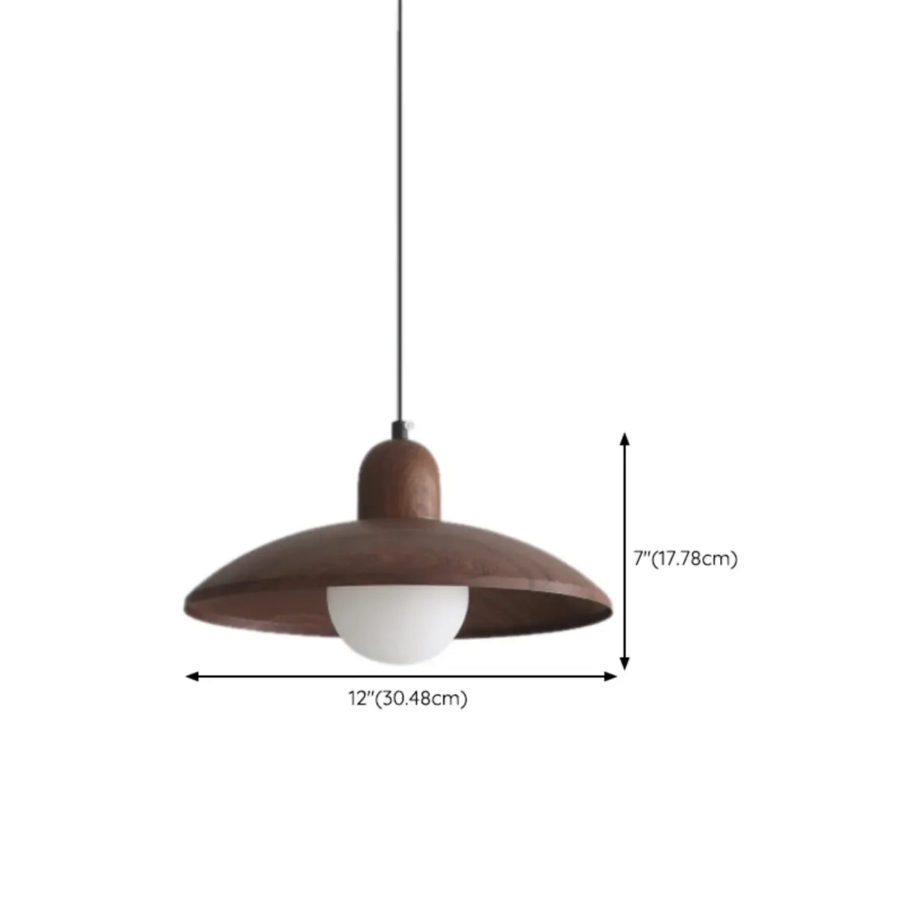 Modern Rustic Round Pendant Light for Kitchen