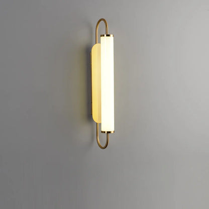 Nordic Cylinder Glass Metal Gold LED Vanity Light