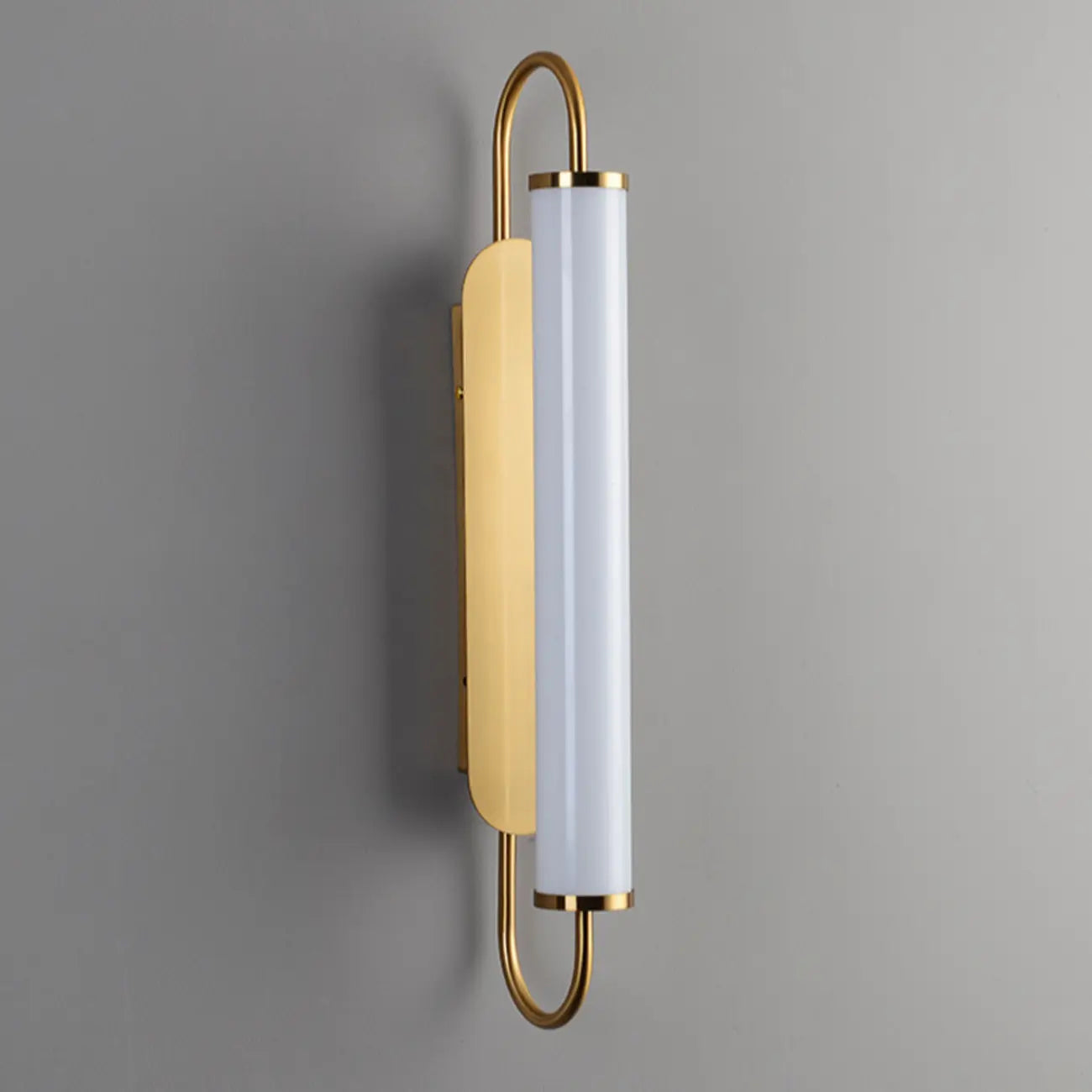 Nordic Cylinder Glass Metal Gold LED Vanity Light