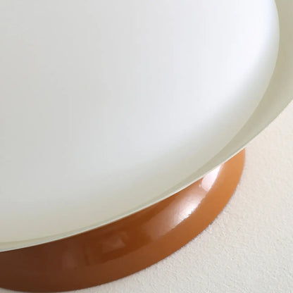 Modern Metal Semi-Flush LED Ceiling Light with 3 Color Light