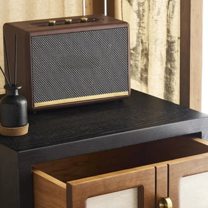 Wooden 2-Drawer Storage Nightstand