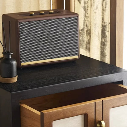 Wooden 2-Drawer Storage Nightstand