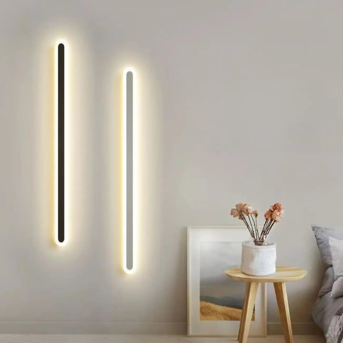 Dimmable Long Strip LED Bedroom Wall Light with Acrylic