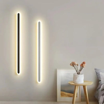 Dimmable Long Strip LED Bedroom Wall Light with Acrylic