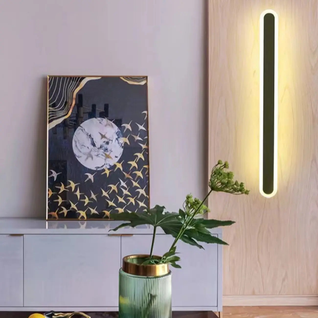 Dimmable Long Strip LED Bedroom Wall Light with Acrylic