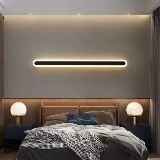 Dimmable Long Strip LED Bedroom Wall Light with Acrylic