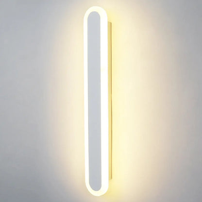 Dimmable Long Strip LED Bedroom Wall Light with Acrylic