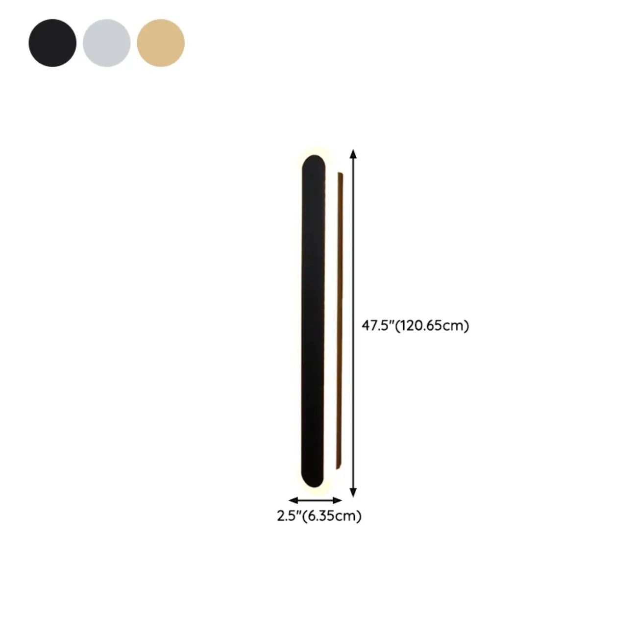 Dimmable Long Strip LED Bedroom Wall Light with Acrylic