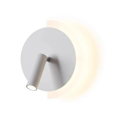 Mini Geometric 2-Light Black-Gold Wall Sconce in Rotatable