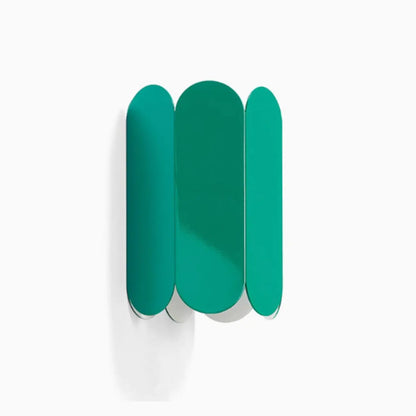 Mini Hardwired Modern Red Up & Down Wall Sconce in Geometric