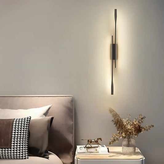 Modern Linear Wall Sconce with Silica Gel Shade