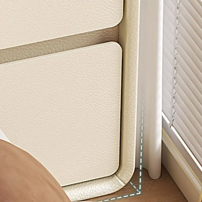 Trendy Narrow Wooden Sleek Edge 2-Drawer Nightstand