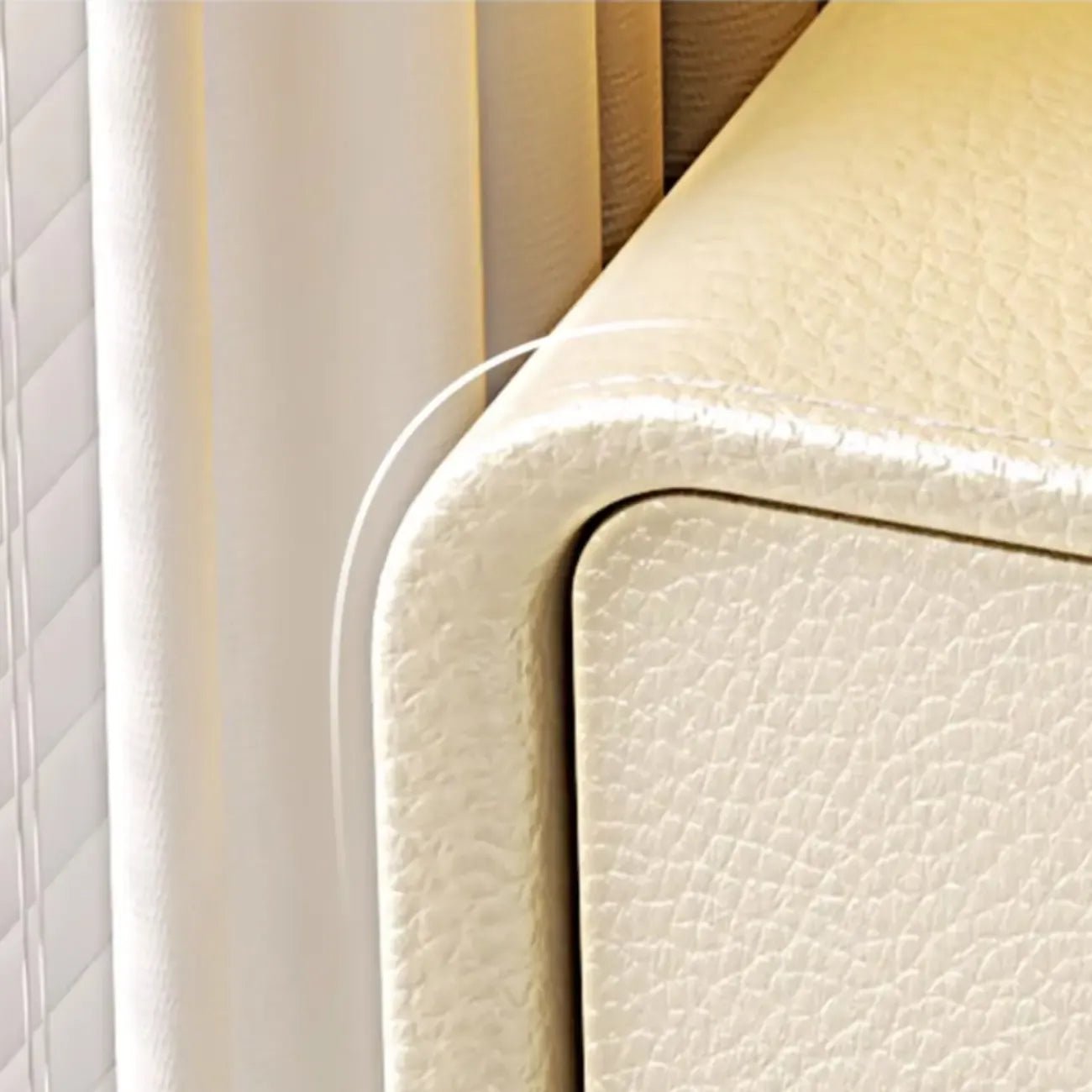 Trendy Narrow Wooden Sleek Edge 2-Drawer Nightstand