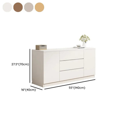 Modern Wooden TV Stand with Shelves and Cabinets