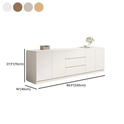 Modern Wooden TV Stand with Shelves and Cabinets