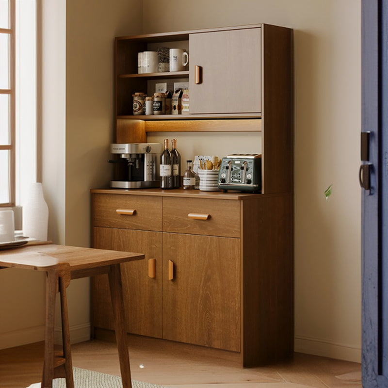 Large Wooden Acrylic Display Storage Adjustable Buffet Cabinet