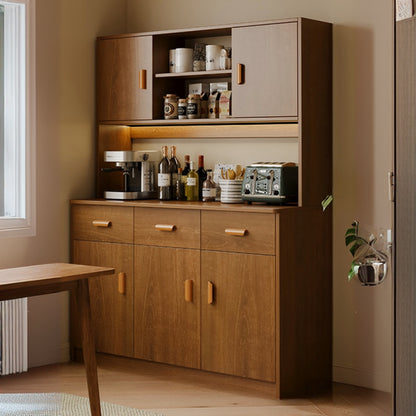 Large Wooden Acrylic Display Storage Adjustable Buffet Cabinet