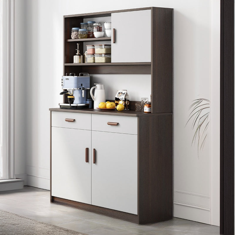 Large Wooden Acrylic Display Storage Adjustable Buffet Cabinet