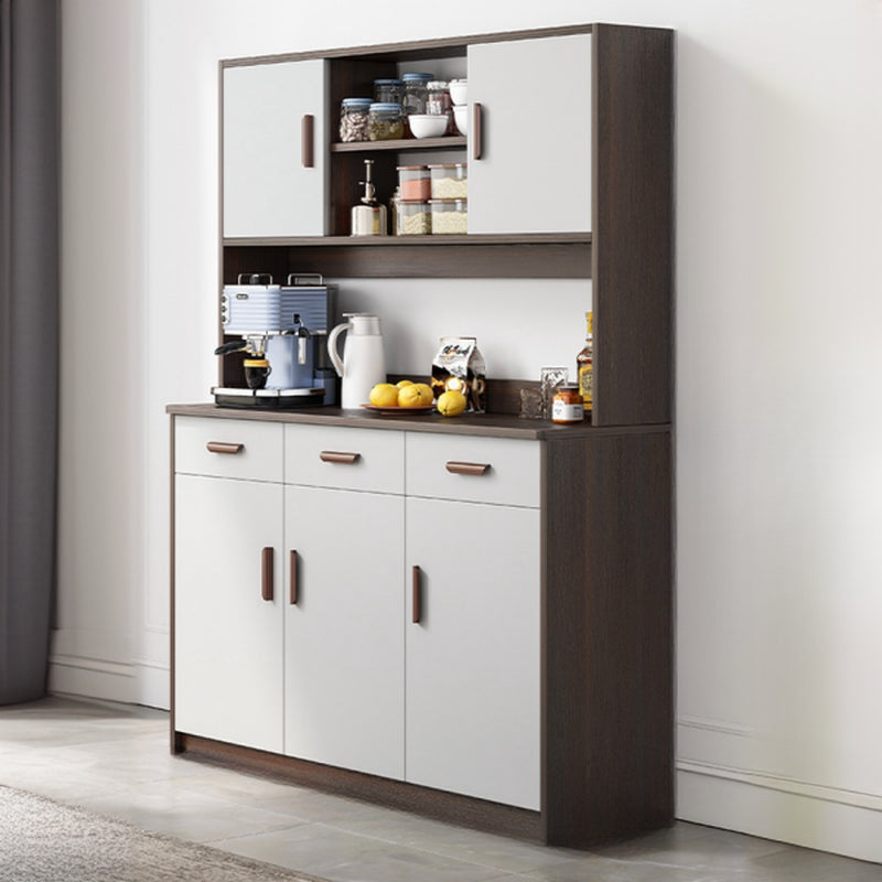 Large Wooden Acrylic Display Storage Adjustable Buffet Cabinet