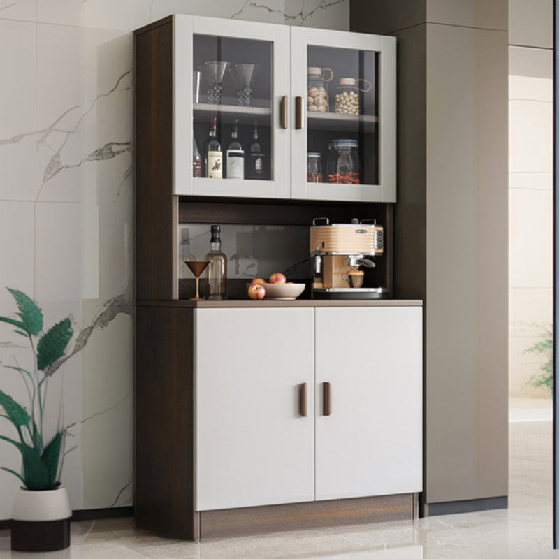 Large Wooden Acrylic Display Storage Adjustable Buffet Cabinet