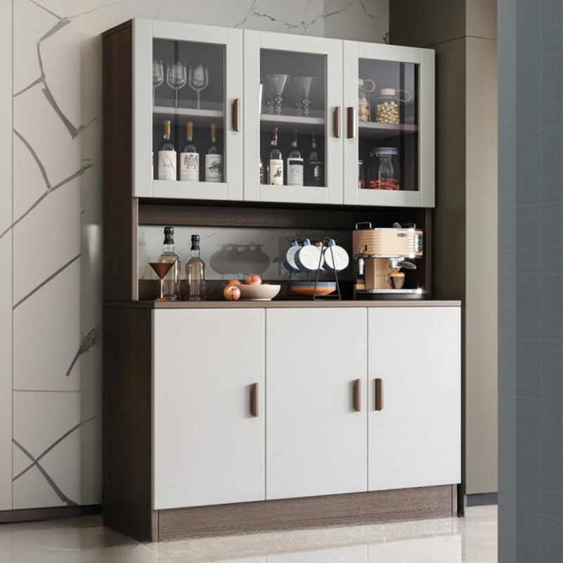 Large Wooden Acrylic Display Storage Adjustable Buffet Cabinet