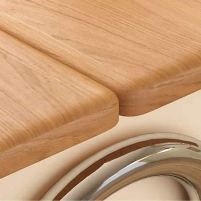 Modern Foldable Top Wheeled Side Table with Hidden Storage