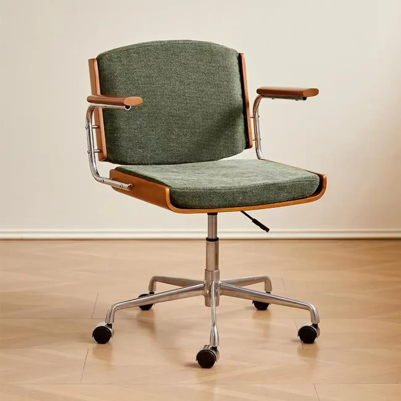 Modern Green Fabric Ergonomic Swivel Office Chair