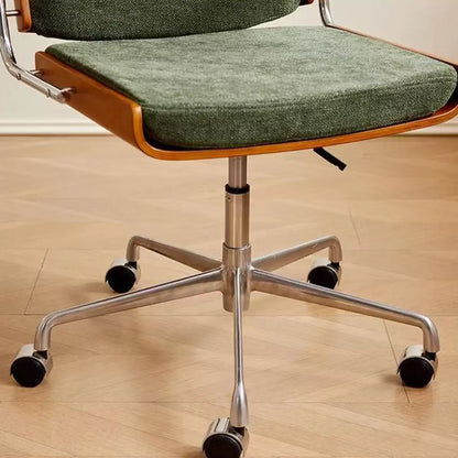 Modern Green Fabric Ergonomic Swivel Office Chair